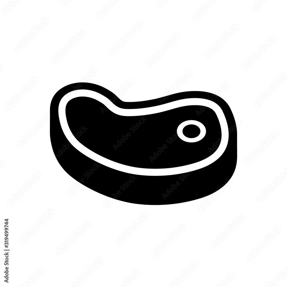 Steak icon, logo isolated on white background. Meat icon Steak icon, logo isolated on white background. Meat icon