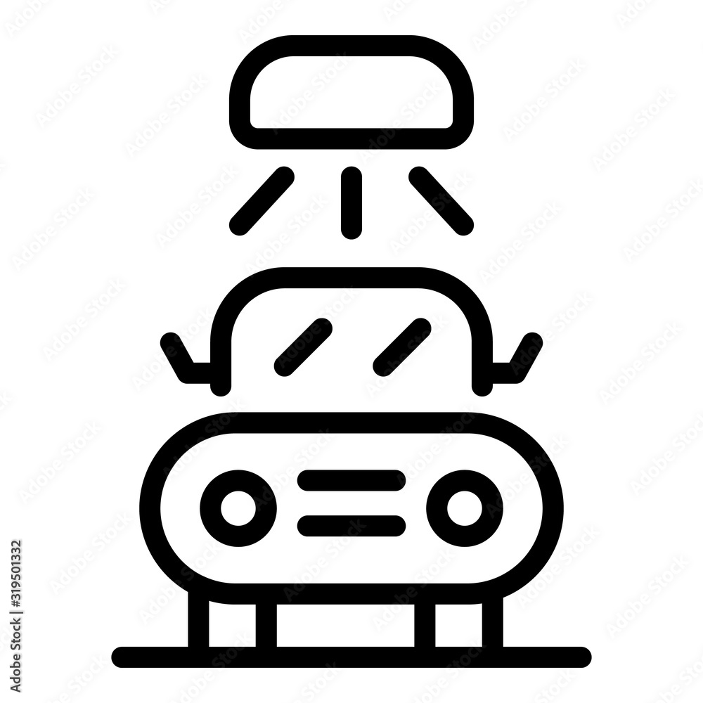 Car wash icon. Outline car wash vector icon for web design isolated on white background Car wash icon. Outline car wash vector icon for web design isolated on white background