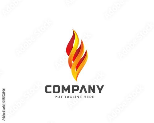 Fire logo template