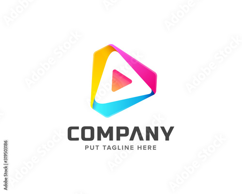 media logo template for company