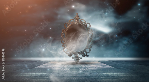 Fotografie Dark forest, magic mirror