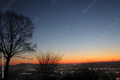 若草山からの夕日 © narautsu