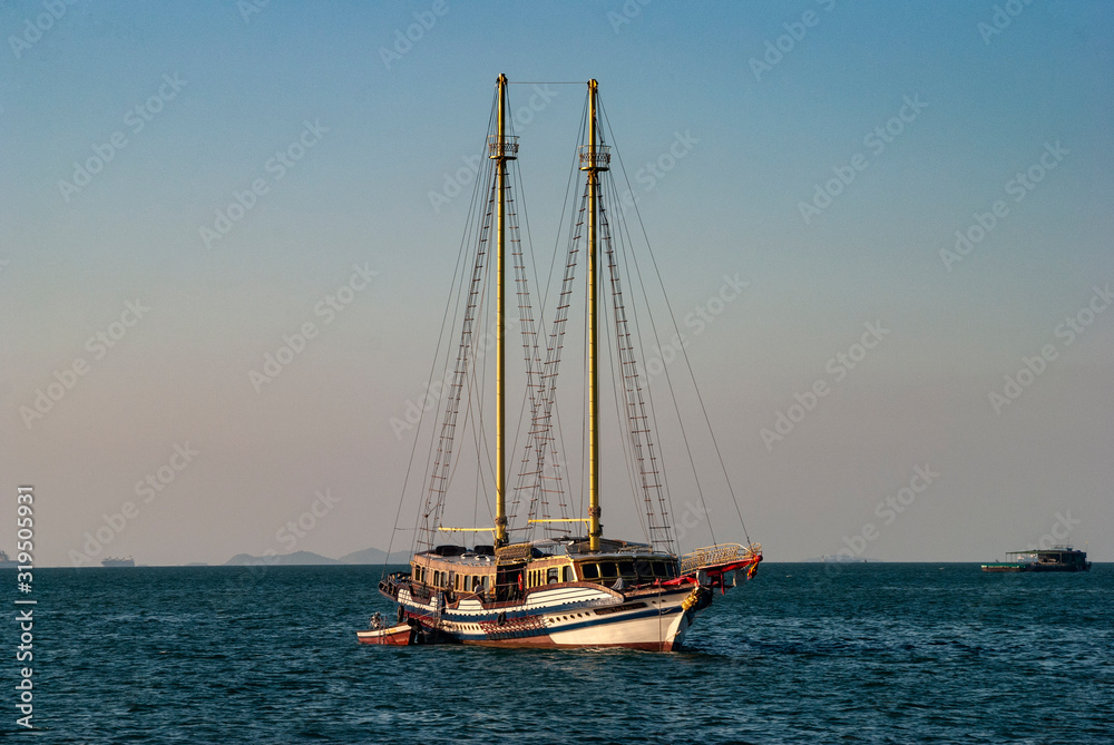 sailing boat in the sea