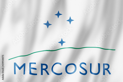 Mercosur flag, Southern Common Market photo