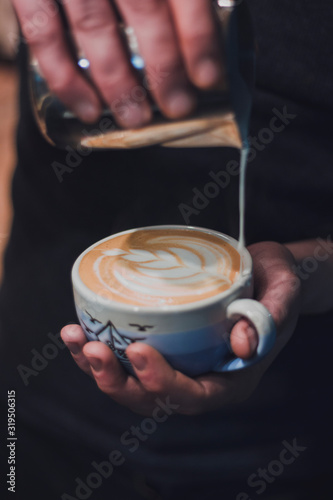  The process of making coffee. Barista