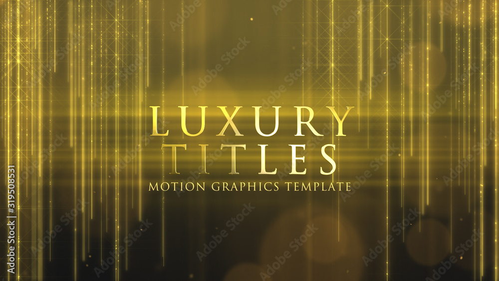 Luxury Titles Stock Template Adobe Stock