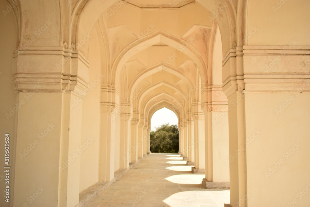 Historical Architecture of Qutub Shahi Dynasty Seven Tombs Corridors