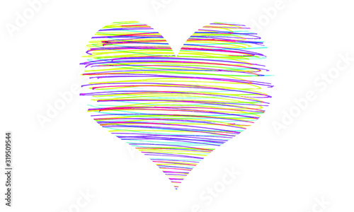 Vector absctract colorful heart