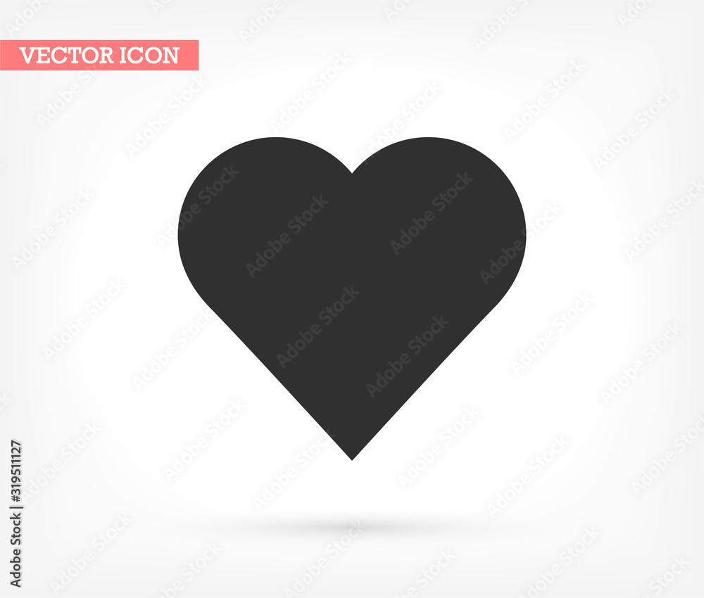 Heart vector icon , lorem ipsum Flat design Heart vector icon , lorem ipsum Flat design