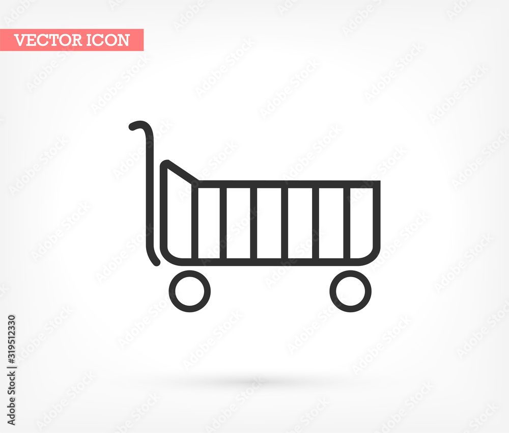 Basket vector icon , lorem ipsum Flat design Basket vector icon , lorem ipsum Flat design