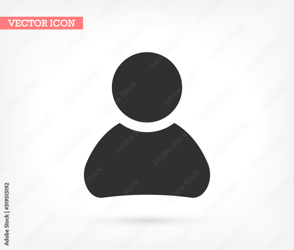Human vector icon , lorem ipsum Flat design Human vector icon , lorem ipsum Flat design