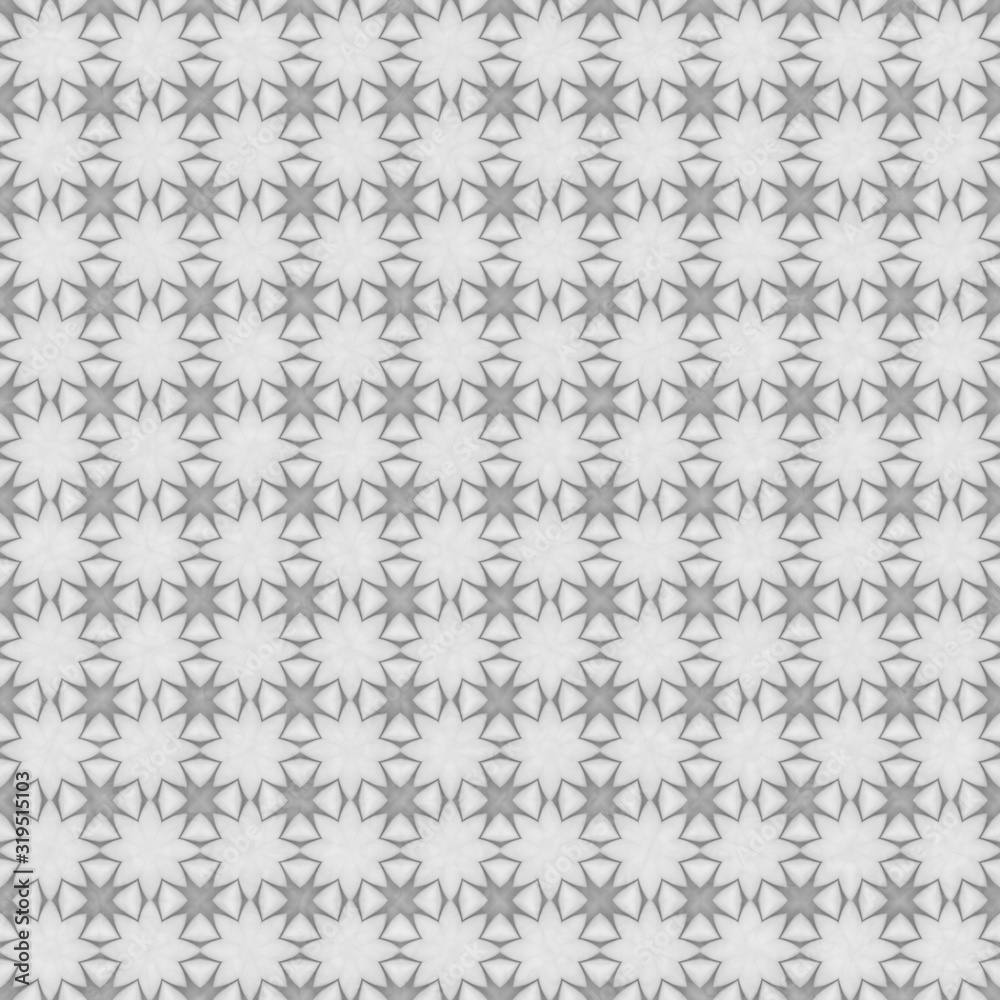 Gray star burst abstract geometric seamless textured pattern background