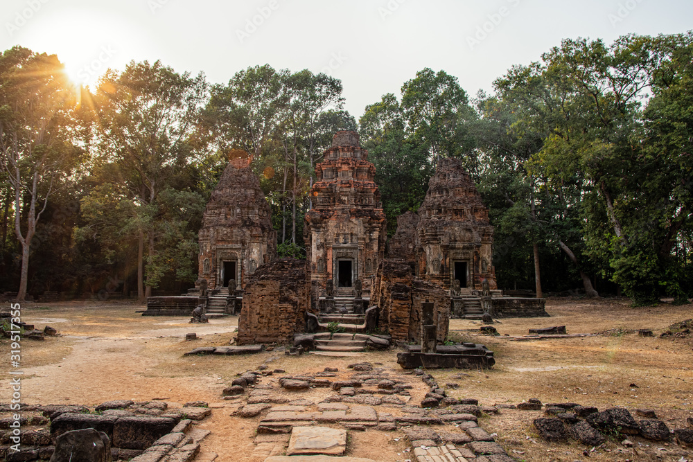 Die Tempelanlage Preah Ko in Kambodscha