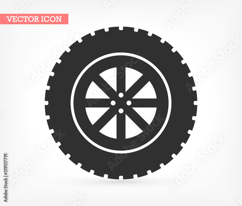 Settings vector icon , lorem ipsum Flat design