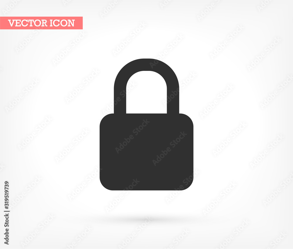 Lock - vector icon , lorem ipsum Flat design Lock - vector icon , lorem ipsum Flat design