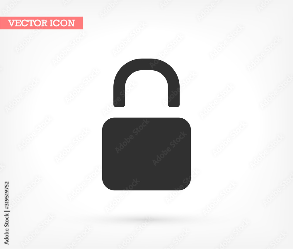 Lock - vector icon , lorem ipsum Flat design Lock - vector icon , lorem ipsum Flat design