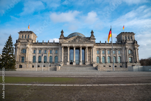 Reichstag building, seat of the German Parliament in Berlin, Germany