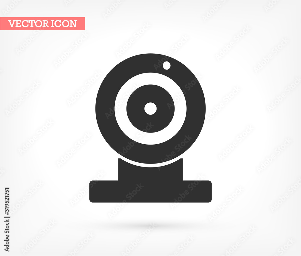 Webcam vector icon , lorem ipsum Flat design Webcam vector icon , lorem ipsum Flat design
