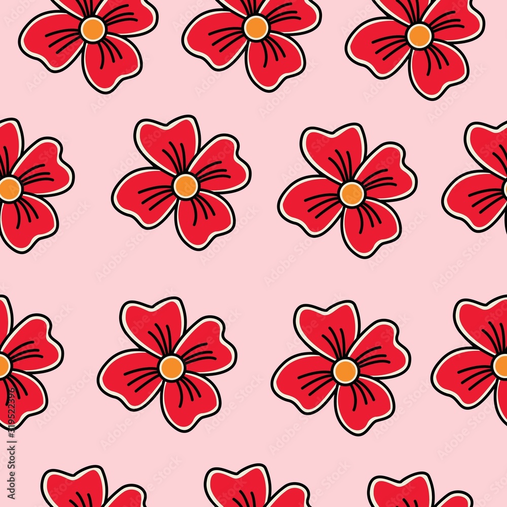 simple pattern design flower, for clothes, web, background, posters, banner and others