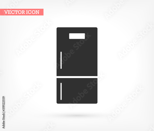 Fridge vector icon , lorem ipsum Flat design