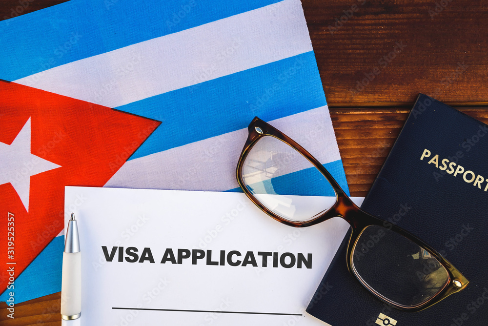 Flag Of Cuba Visa Application Form And Passport On Table Stock Photo Adobe Stock flag-of-cuba-visa-application-form-and-passport-on-table-stock-photo-adobe-stock