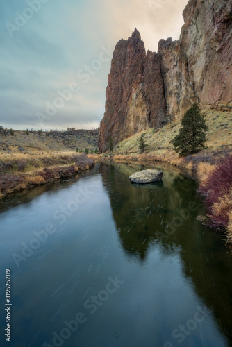Crooked River and Canyon Walls at Smith Rock State Park