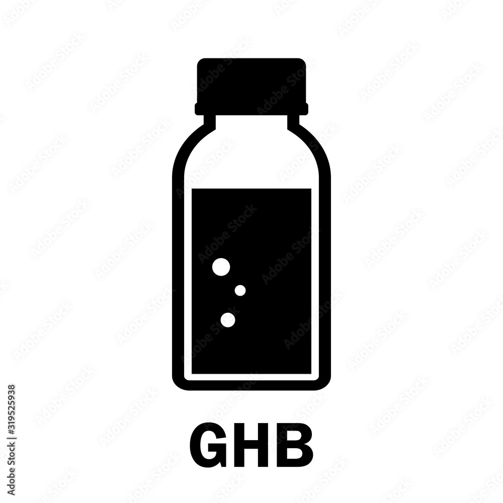 GHB narcotic vector icon