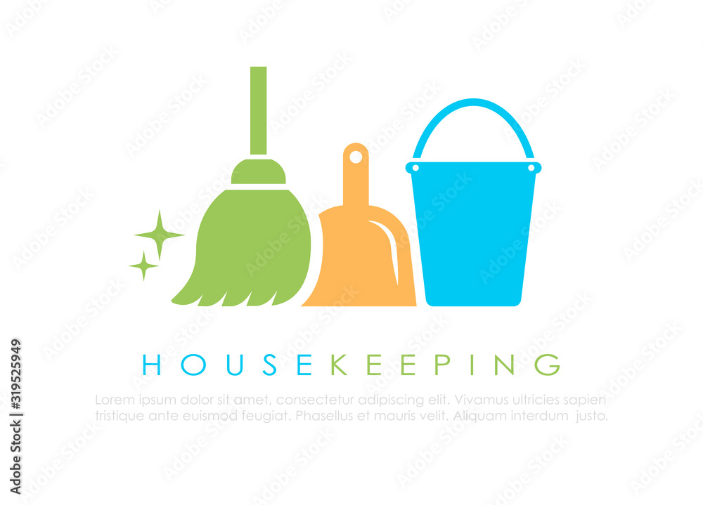 Cleaning service vector logo design Cleaning service vector logo design