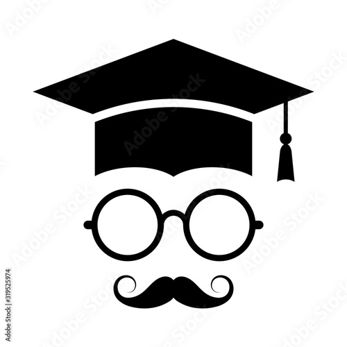 Adult learner vector icon