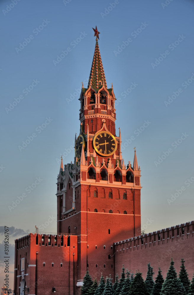 Zabudowania moskiewskiego Kremla w stolicy Rosji