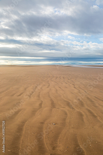 Ripples in the sand  on Formby Beach in Merseyside