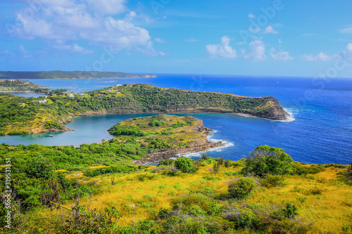 Beautiful view on Antigua island