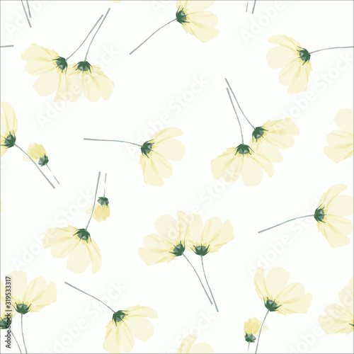 Seamless Pattern with Flowers
