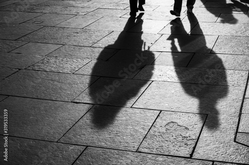 man walking on the street
