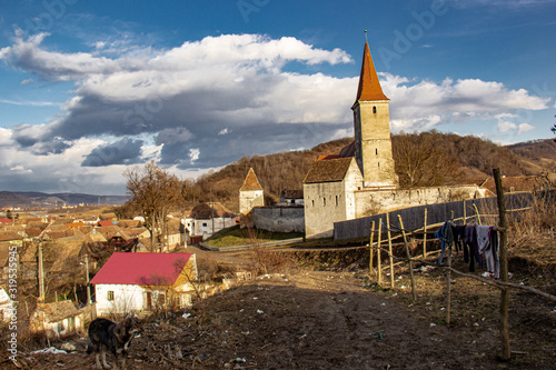 Church in Saros, Romania photo