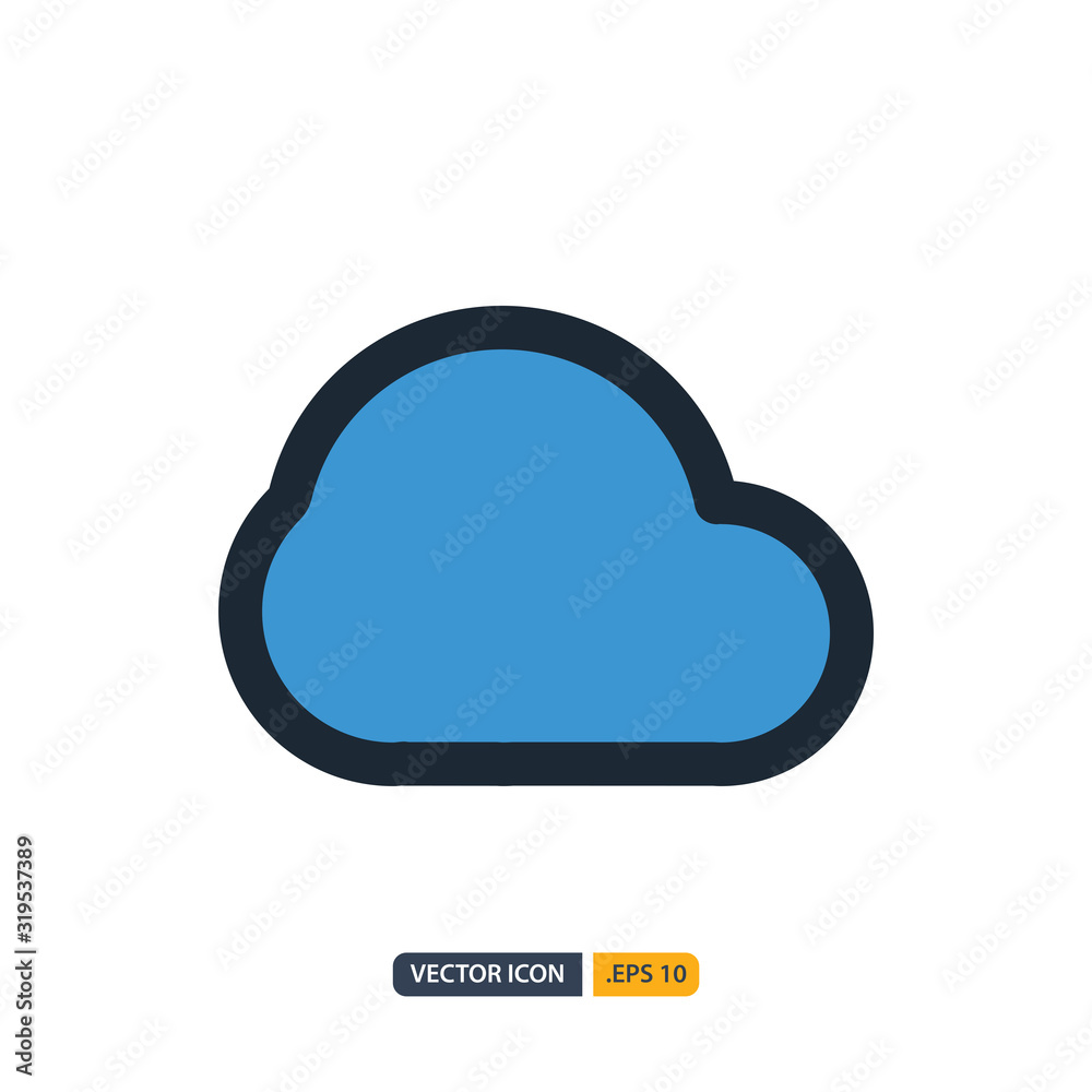 cloud icon in Outline Color style isolated on white background. for your web site design, logo, app, UI. Vector graphics illustration and editable stroke. EPS 10. cloud icon in Outline Color style isolated on white background. for your web site design, logo, app, UI. Vector graphics illustration and editable stroke. EPS 10.