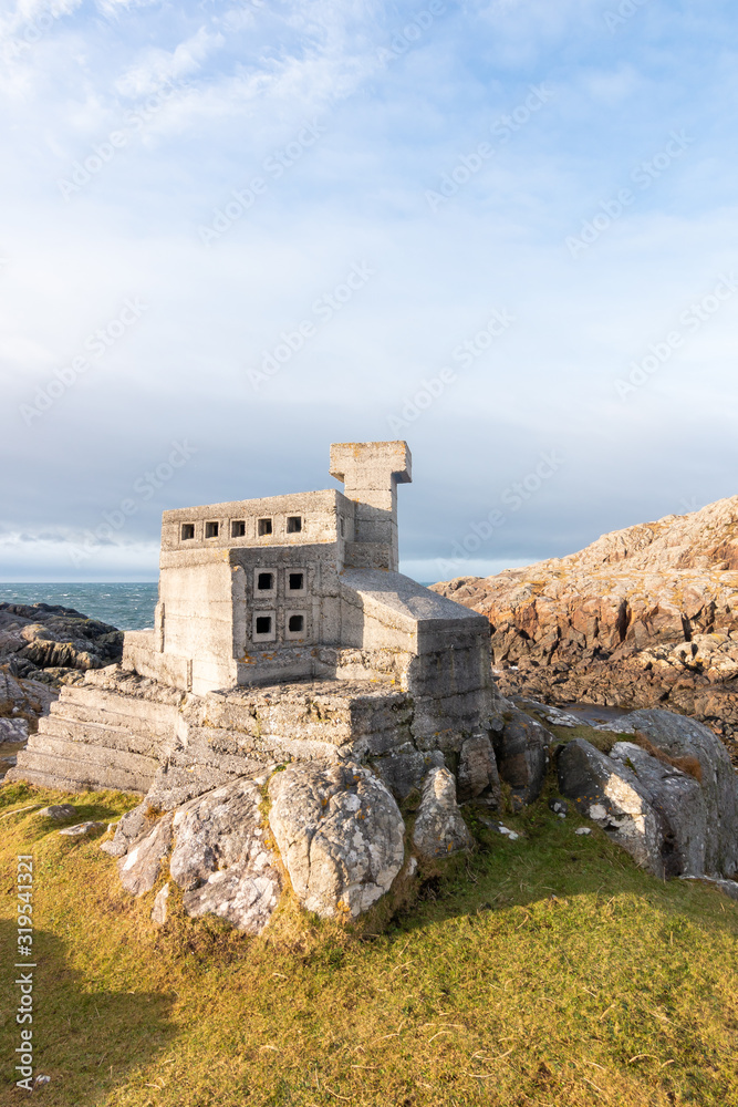 Hermit's castle at Achmelvich in the Scottish Highlands