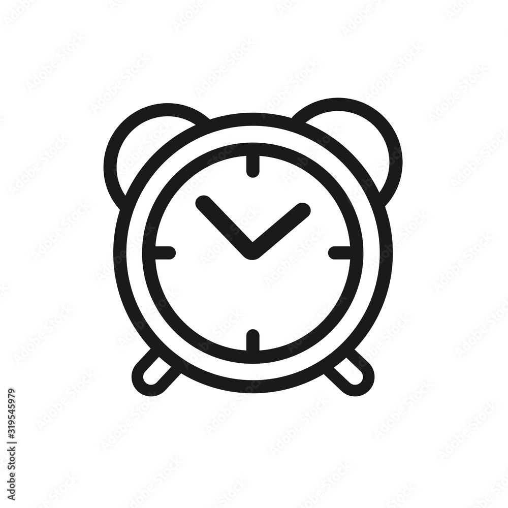 Clock, alarm icon for web and mobile app.