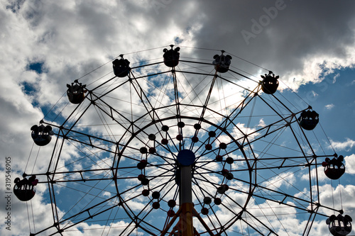 Ferris wheel in a park in Japan