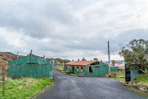 Abandoned buildings at Fort Dunree, Inishowen Peninsula - County Donegal, Ireland photo