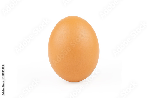 chicken egg isolated on white background with clipping path.