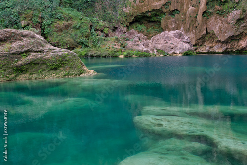 Waterfall hidden in the  EL SALTO-EL MECO  san luis potosi Mexico
