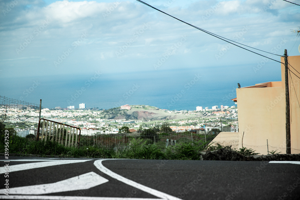 beautiful road in the Canary Islands