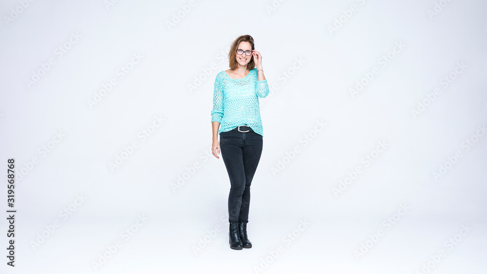 Young woman standing Young woman standing