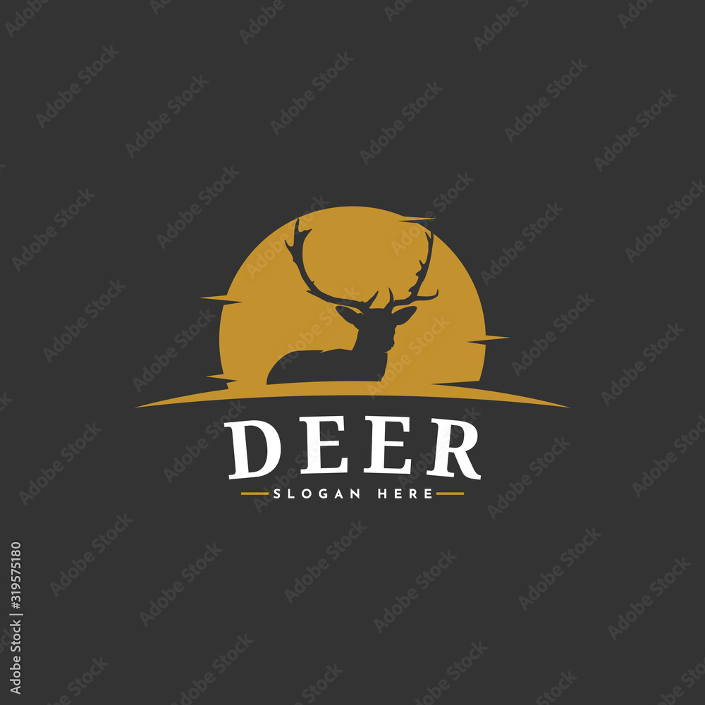 Deer Logo Template Design