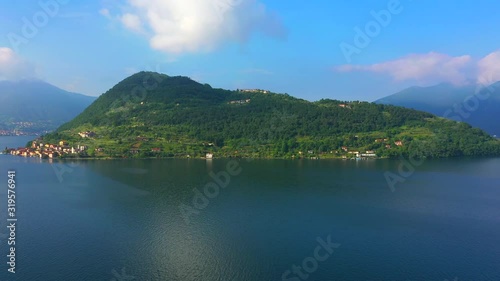 Wallpaper Mural Flight over Lake d'Iseo, Italy Torontodigital.ca