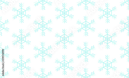 Snowflake winter seamless new year texture pattern