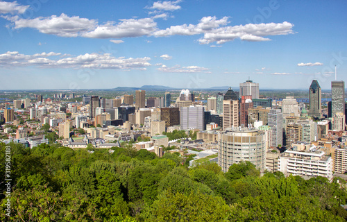Montreal Skyline in Summer 2019