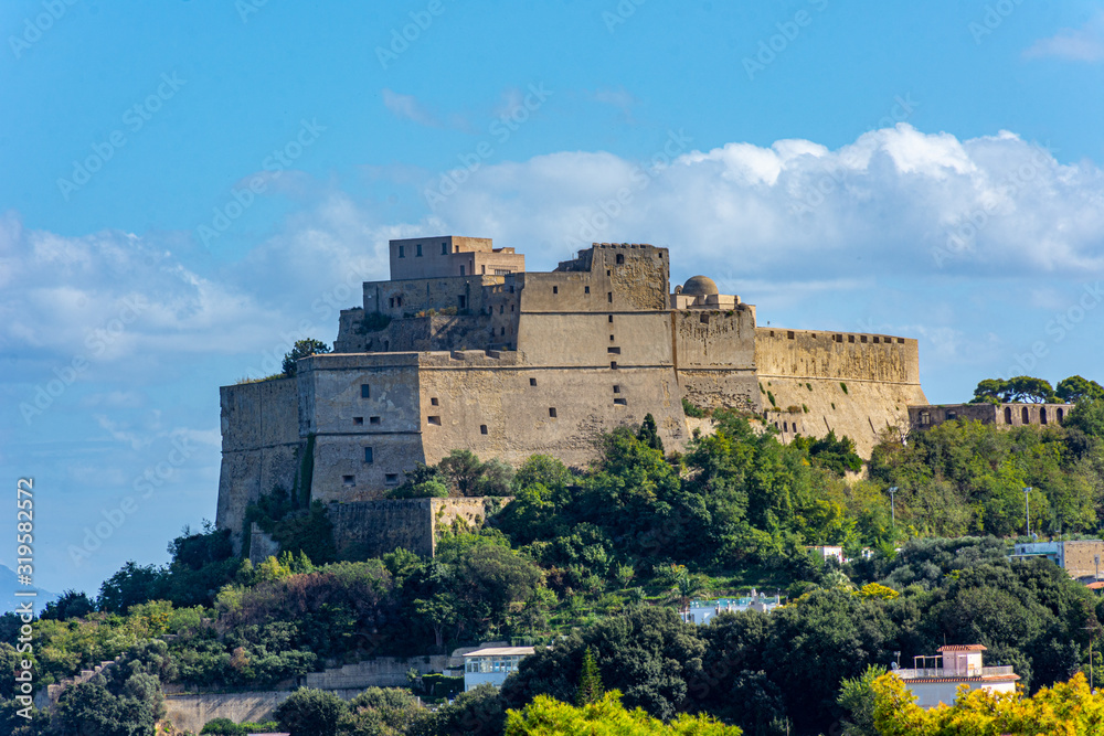 Italy, Naples, Baia, view of the castle