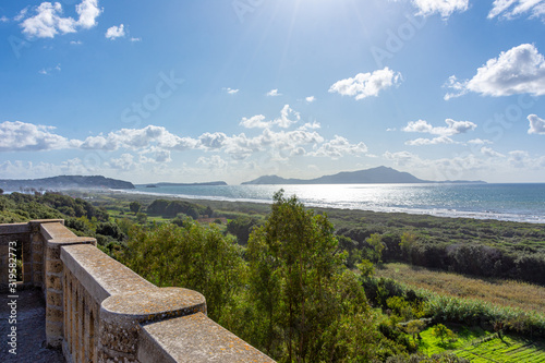 Italy, Cuma, view of the sandy coast photo